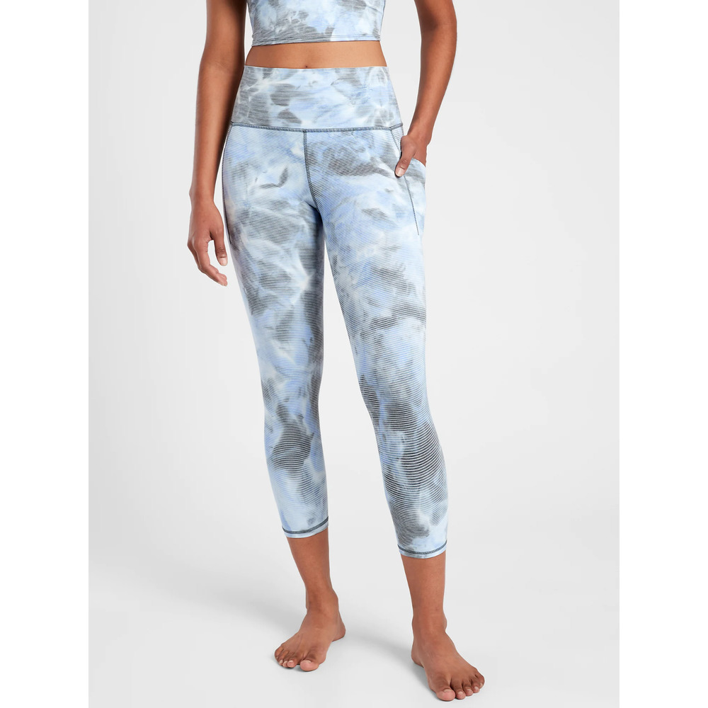 Athleta Blue Tie-Dye Leggings